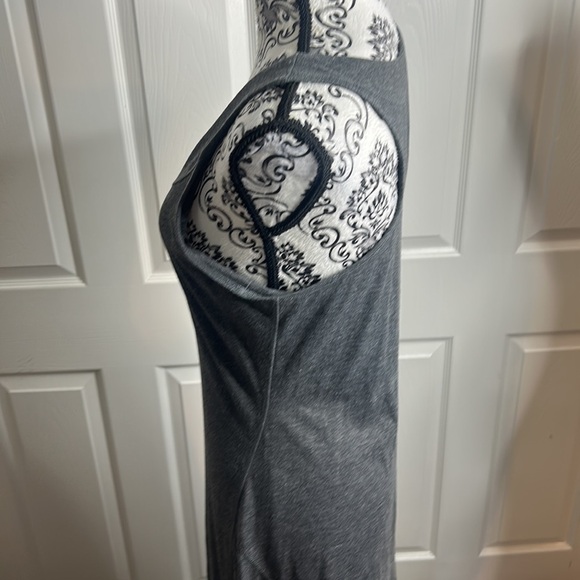 Eddie Bauer Gray Long Racer Back Gray Dress M - Picture 4 of 7